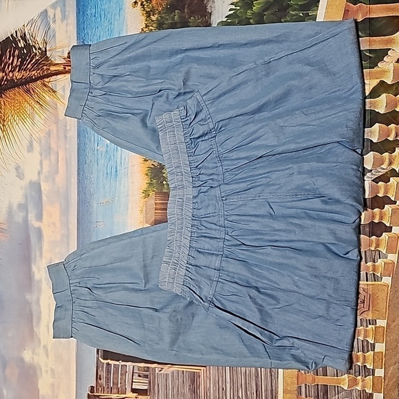 Simple by Suzanne Betro‎ Shirred-Yoke Crop Pants Size Small NWT - Picture 6 of 6